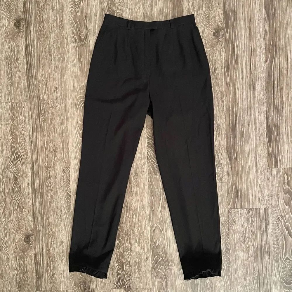 Escada apriori ruffle hem trousers